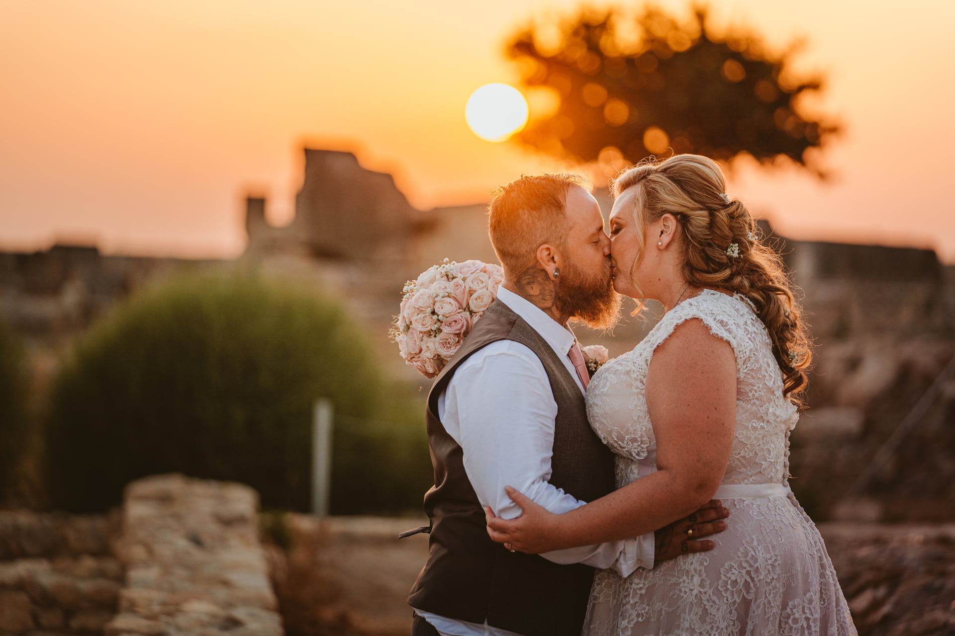 Fall feet first for Jess and Andy's Liopetro wedding in Cyprus, filled with sizzling sunsets and romantic smoke flares, captured by Kouklia wedding photographer