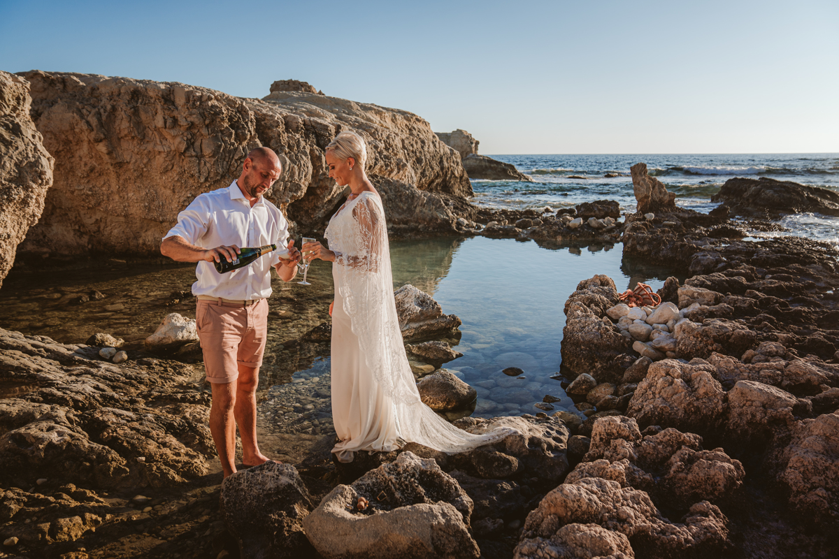 Alana & Luke’s Sensational Underwater Cyprus Sea Caves Trash the Dress Shoot 10