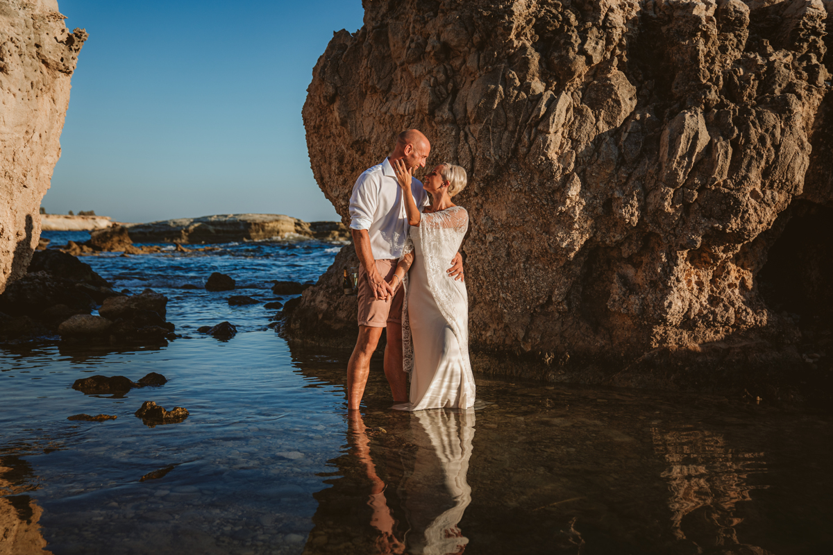 Alana & Luke’s Sensational Underwater Cyprus Sea Caves Trash the Dress Shoot 12