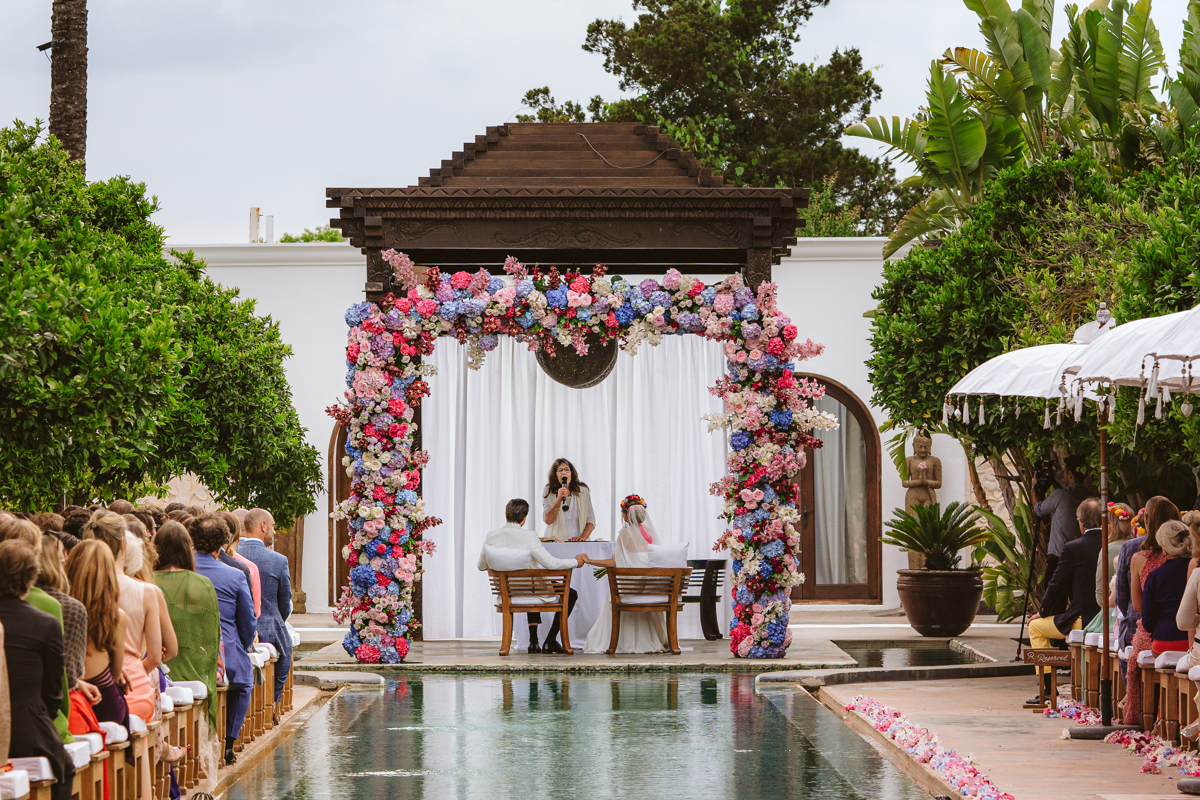 Go behind the scenes at Antonia & Birger's luxury, ultra-romantic Atzaro Ibiza wedding with a ceremony beside the water and epic party after dark.