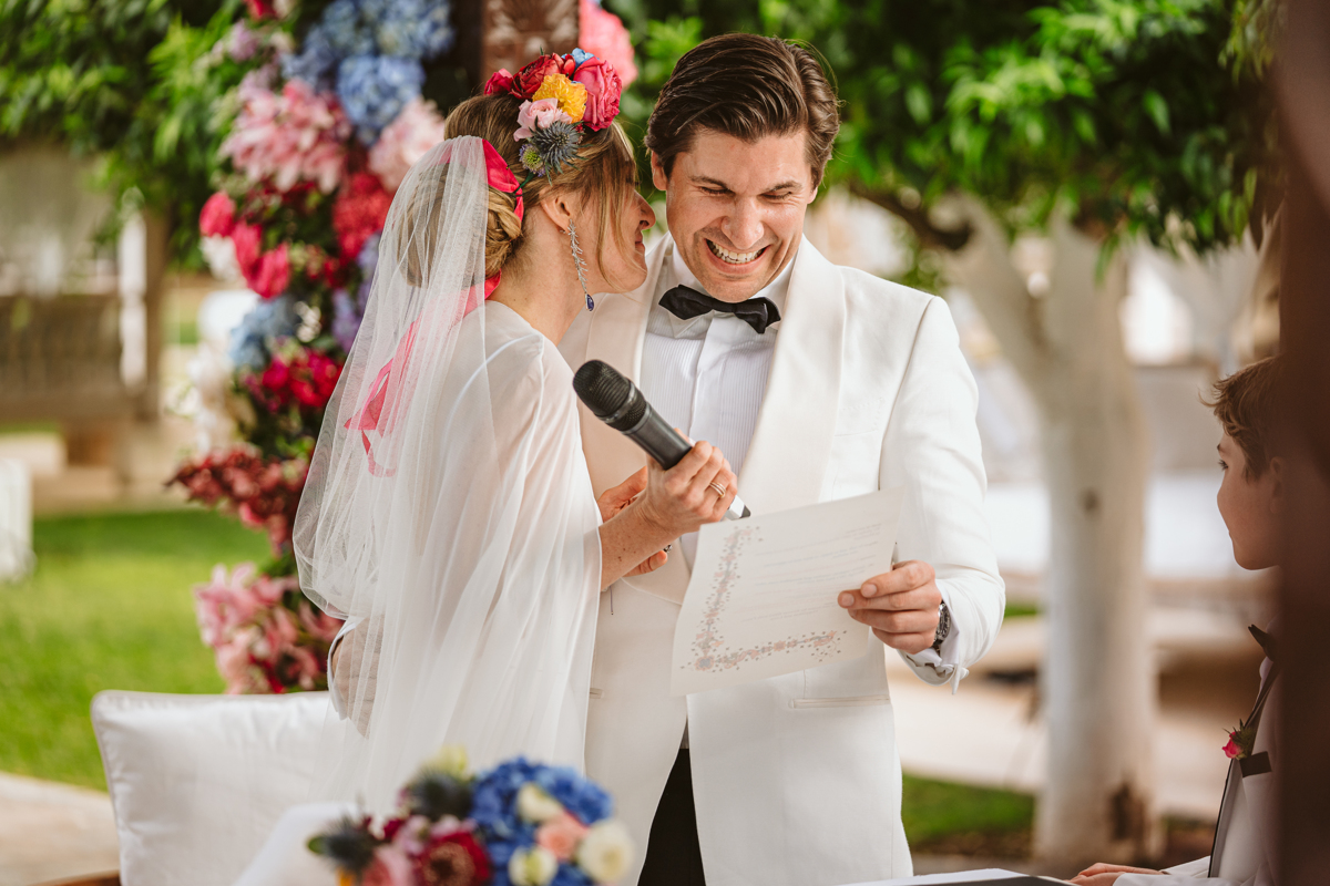 Go behind the scenes at Antonia & Birger's luxury, ultra-romantic Atzaro Ibiza wedding with a ceremony beside the water and epic party after dark.