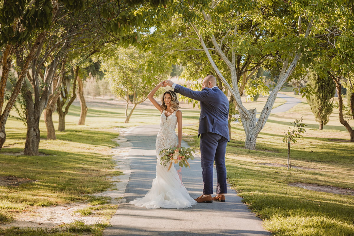 Emily and Chris get married at Minthis Hills in Cyprus