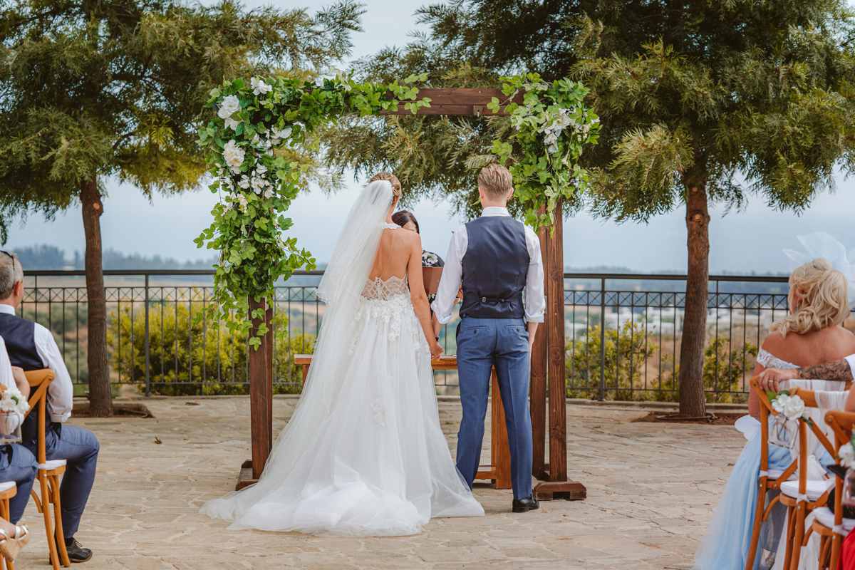 Get a sneak peek at Charlene and Ben's beautiful blush pink Liopetro wedding in Cyprus, captured by Beziique, their creative Kouklia wedding photographers.