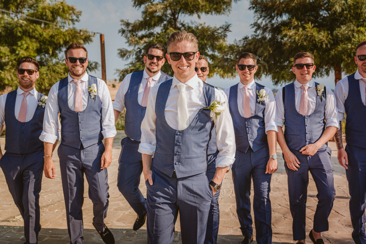 Get a sneak peek at Charlene and Ben's beautiful blush pink Liopetro wedding in Cyprus, captured by Beziique, their creative Kouklia wedding photographers.