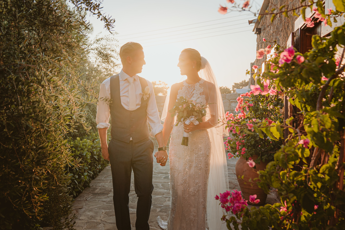 Get a sneak peek at Charlene and Ben's beautiful blush pink Liopetro wedding in Cyprus, captured by Beziique, their creative Kouklia wedding photographers.