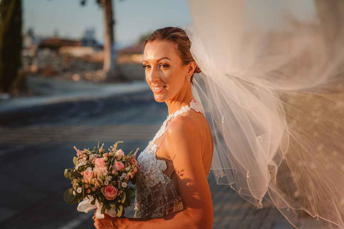 Get a sneak peek at Charlene and Ben's beautiful blush pink Liopetro wedding in Cyprus, captured by Beziique, their creative Kouklia wedding photographers.