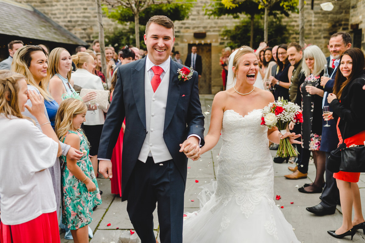 bride and groom, happy laughter