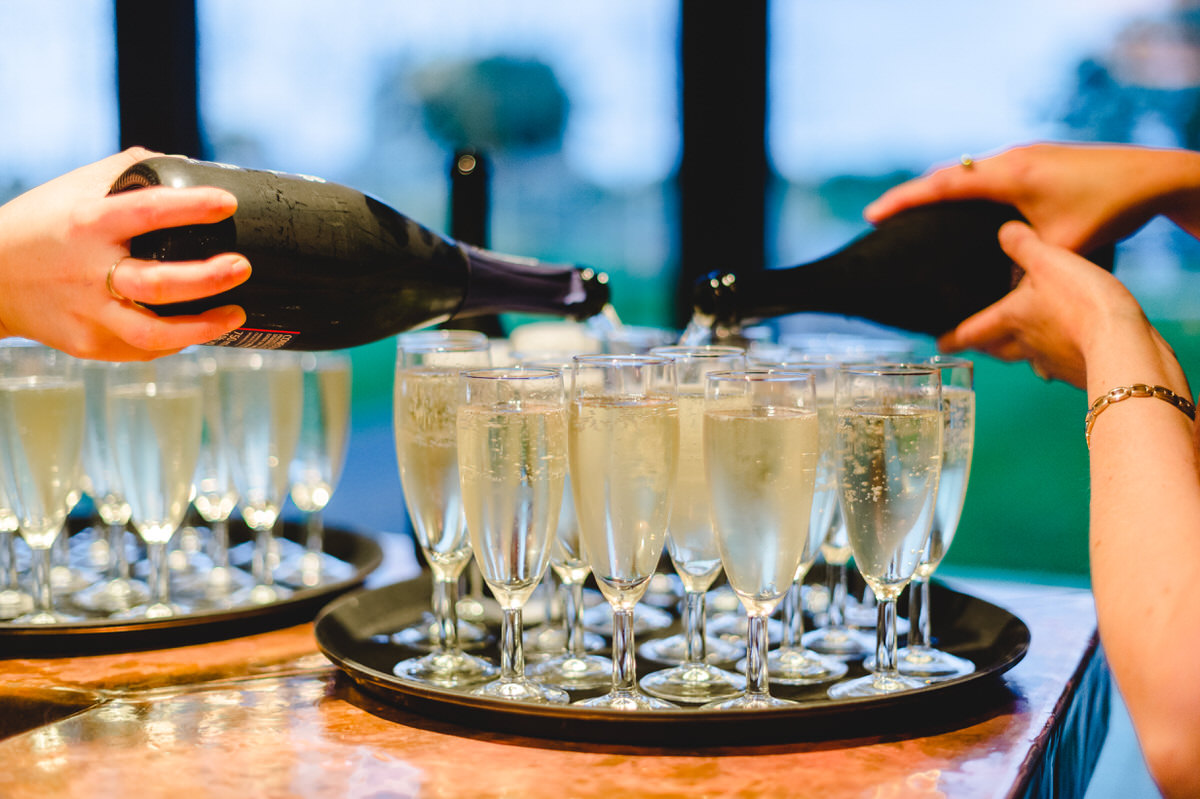 chilled champagne ready for the toasts