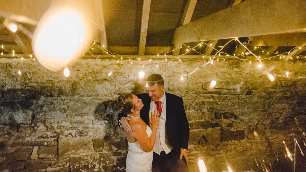 warm embrace under the fairy lights