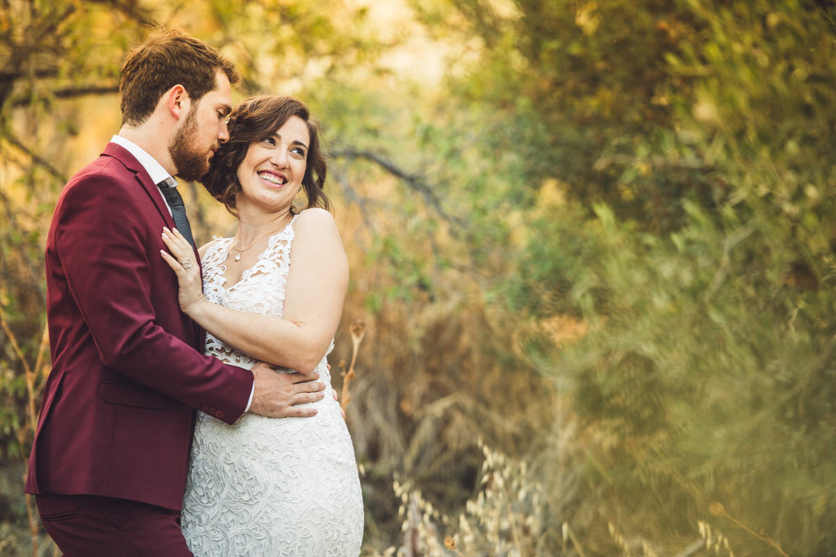 lace details on wedding dress