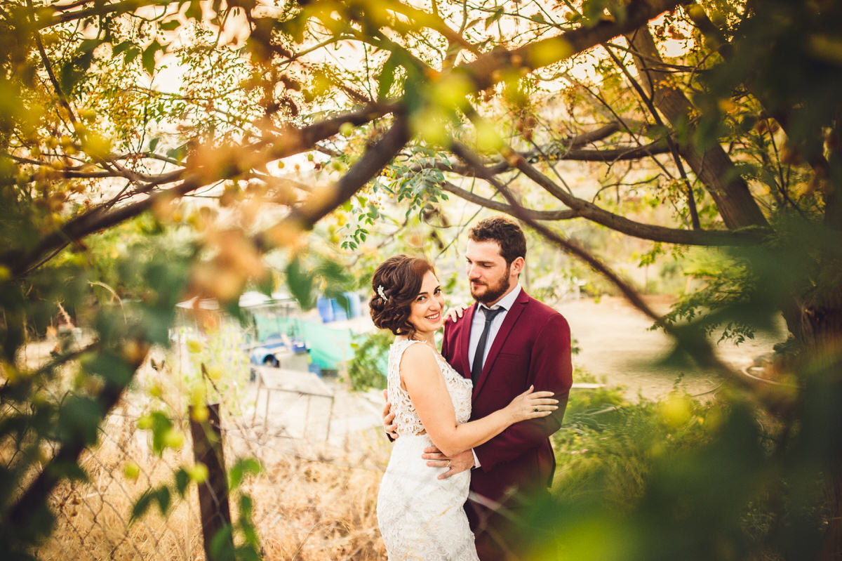 under the trees