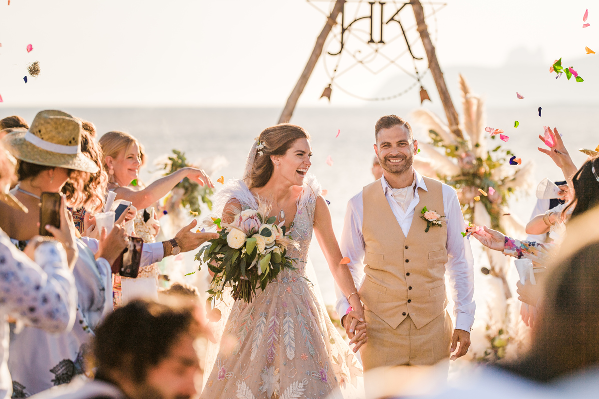 As this couple's Ibiza wedding photographer, we went on a five-day adventure with a beach ceremony and jungle festival reception. Prepare to be inspired...