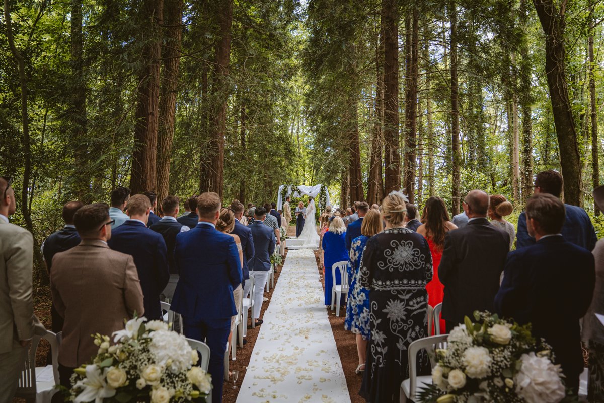 Lauren & Josh's Whimsical White Escape to the Chateau Wedding 18 Fall for this breathtaking France wedding, featuring a woodland ceremony and the best party ever, captured by their Escape to the Chateau wedding photographers