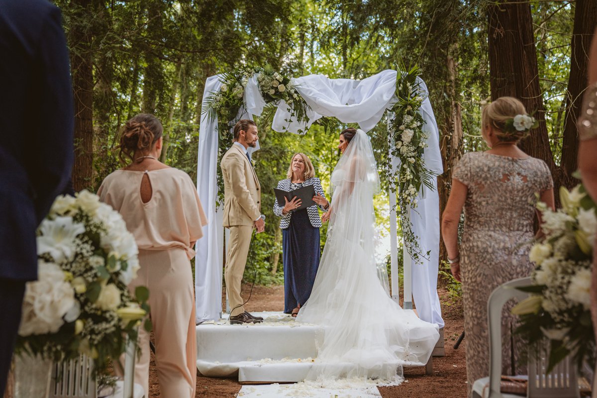 Lauren & Josh's Whimsical White Escape to the Chateau Wedding 20 Fall for this breathtaking France wedding, featuring a woodland ceremony and the best party ever, captured by their Escape to the Chateau wedding photographers