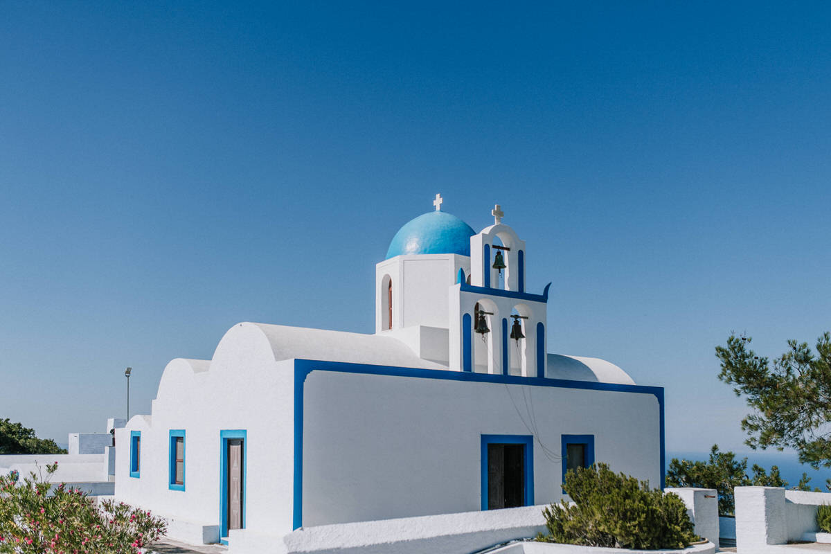santorini destination wedding beziique