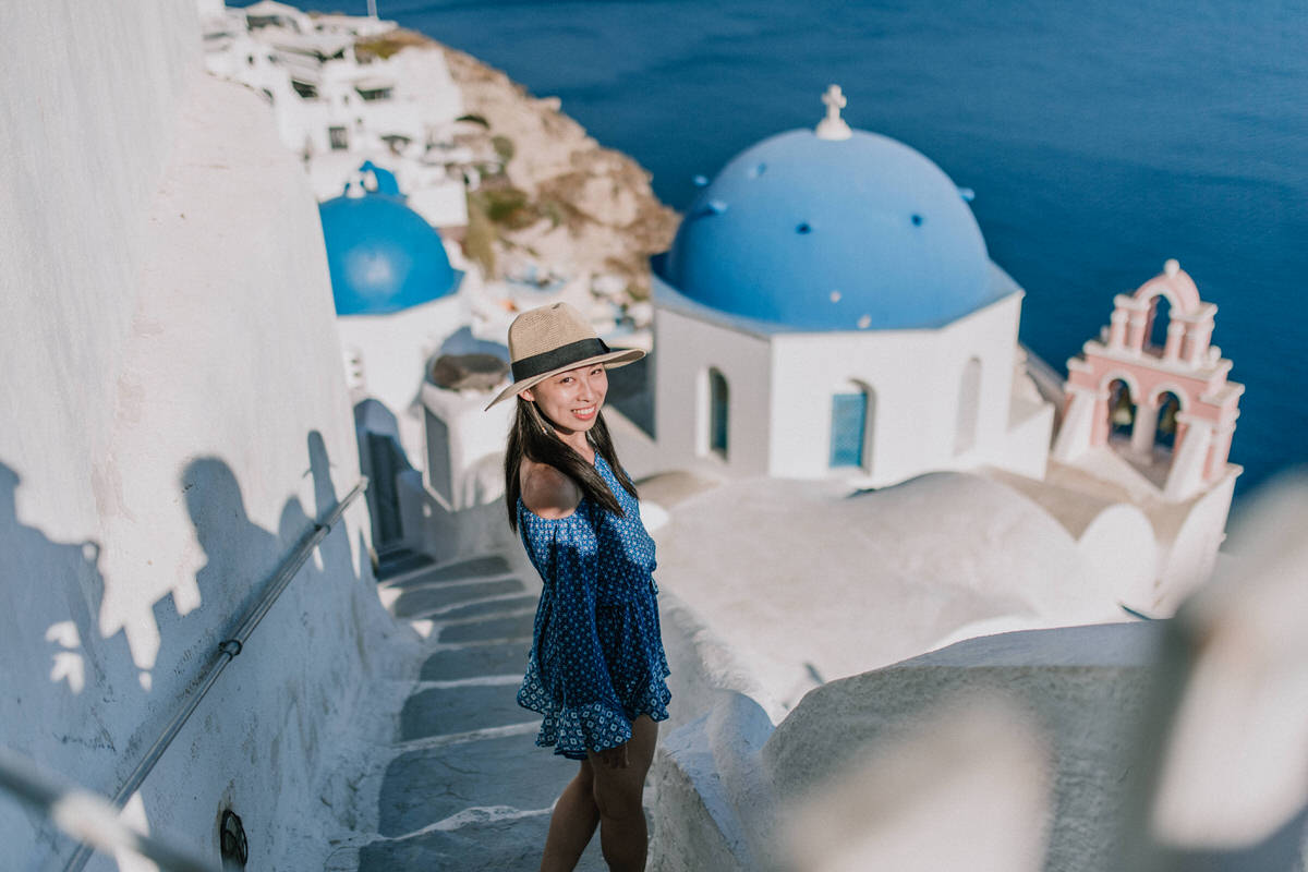 santorini destination wedding beziique