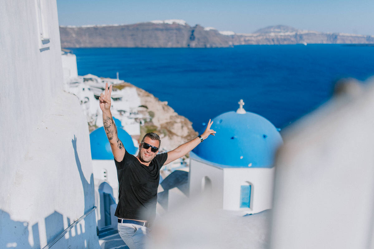 santorini destination wedding beziique