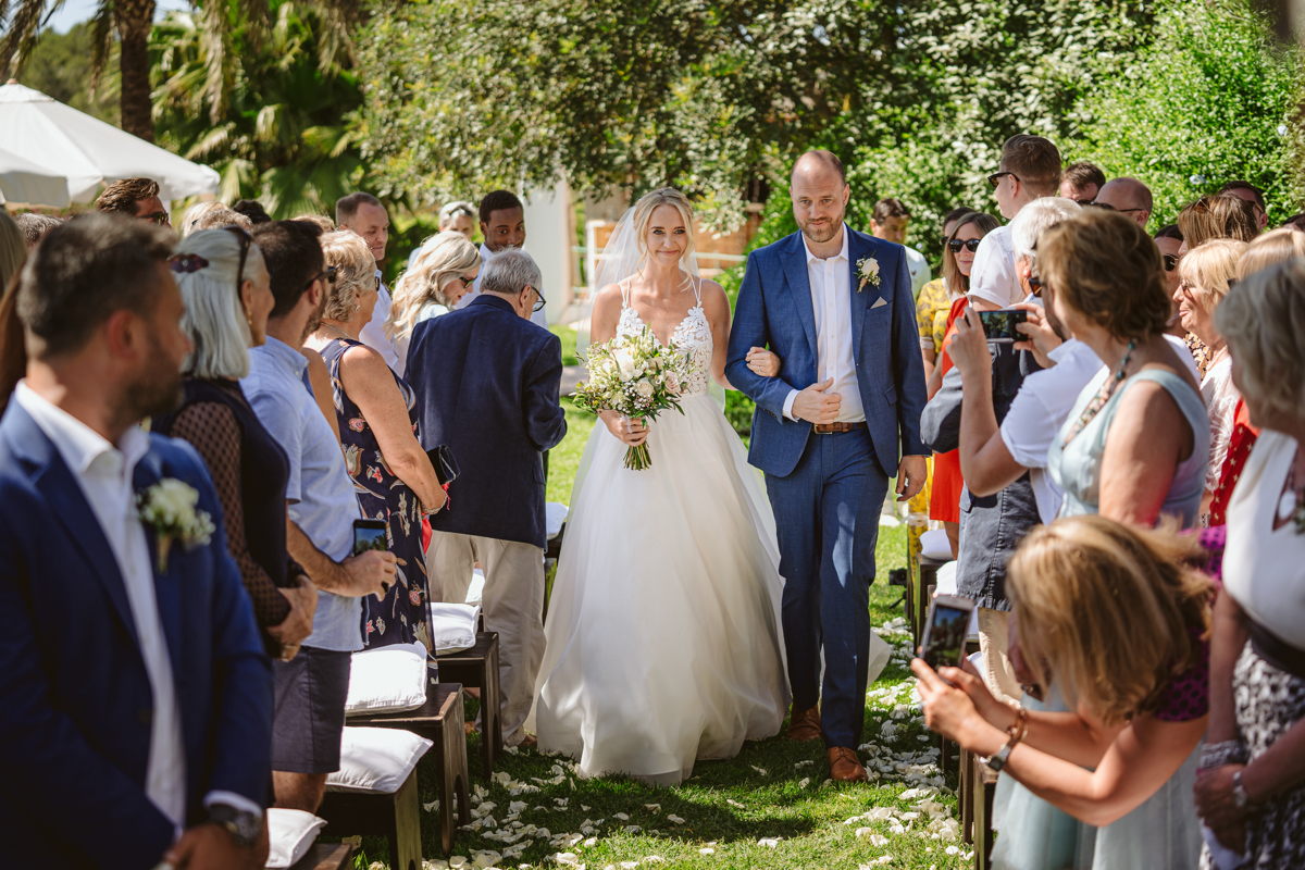 Iain & Sophie's Enchanting White Agroturismo Can Gall Ibiza Wedding 16