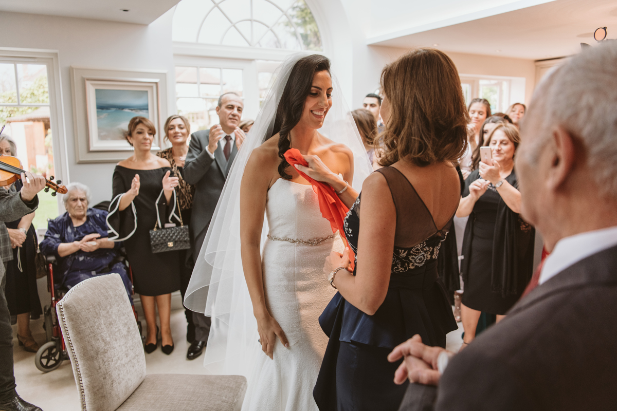Fall head over heels for Stephanie and Jamie's Landmark Hotel London Wedding, captured by Beziique, their chosen Greek London wedding photographer