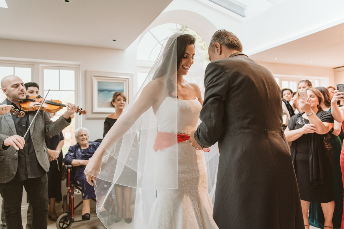 Fall head over heels for Stephanie and Jamie's Landmark Hotel London Wedding, captured by Beziique, their chosen Greek London wedding photographer