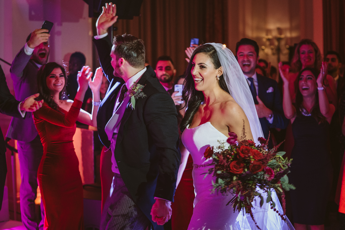 Fall head over heels for Stephanie and Jamie's Landmark Hotel London Wedding, captured by Beziique, their chosen Greek London wedding photographer