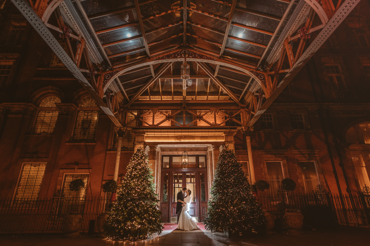 Fall head over heels for Stephanie and Jamie's Landmark Hotel London Wedding, captured by Beziique, their chosen Greek London wedding photographer