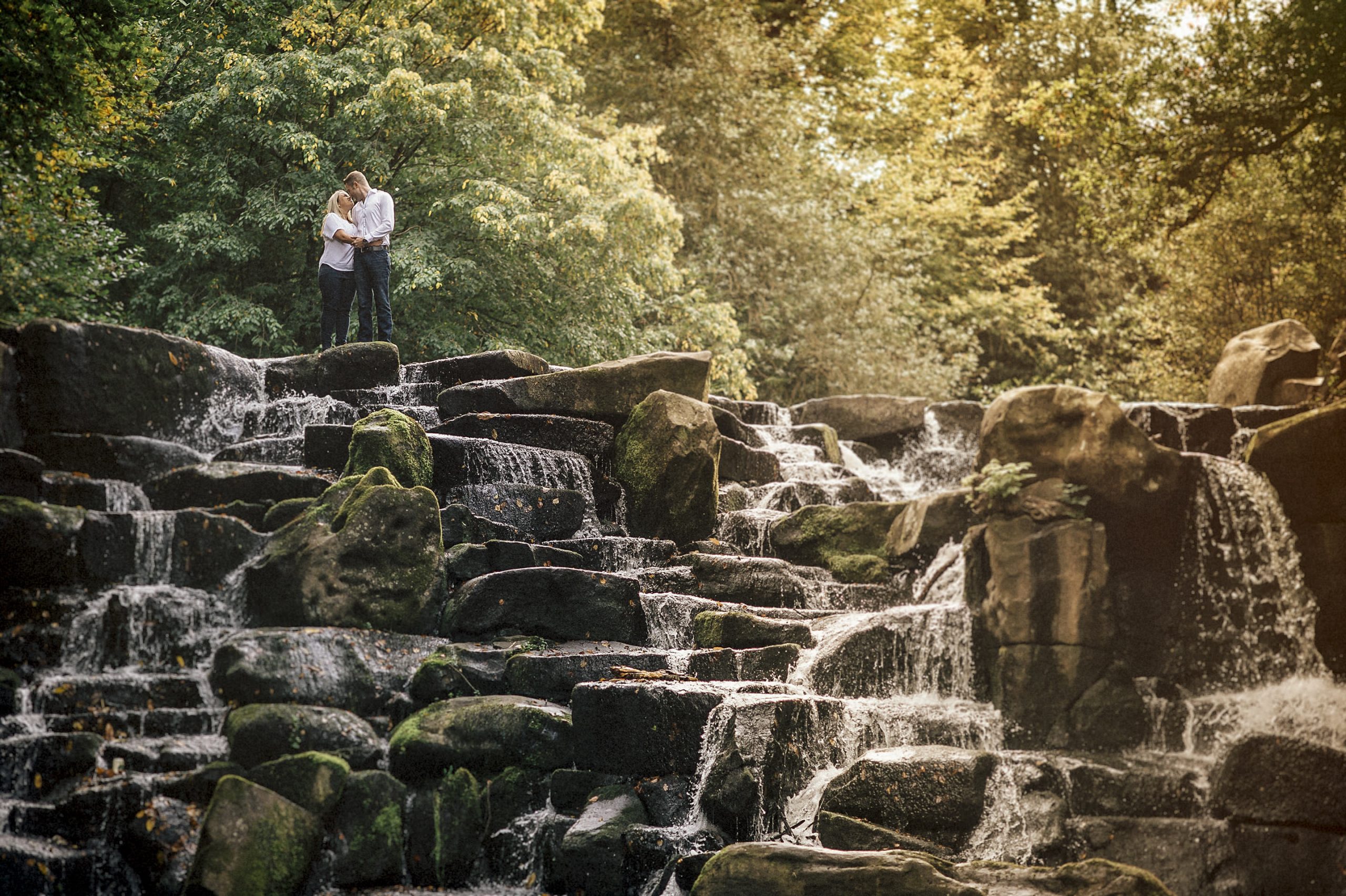 Lauren & Anthony - Engagement Shoot, Virginia Waters 4 love waterfall engagement